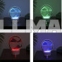 Настольная LED-лампа ночник RGB Песочные часы 3D Sandscape от USB и батареек